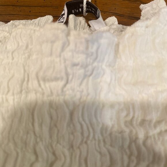 NWT Women's Zara White Short Sleeve Shirt Size Small - Picture 6 of 6